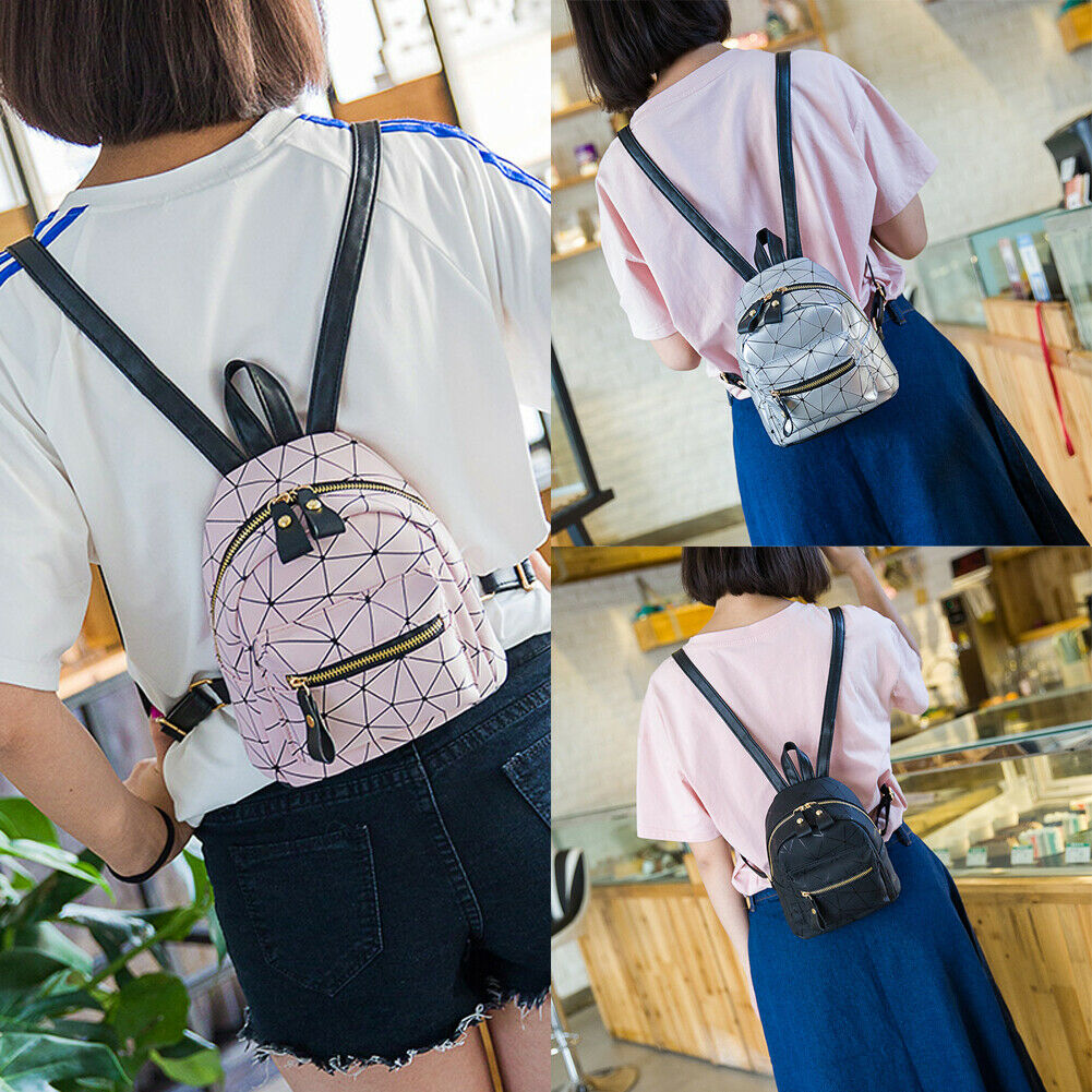 Frauen rucksack mini tasche diamant form PU leder schule tasche canta schulter tasche