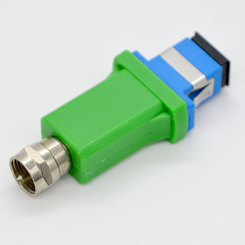 Receptor de fibra óptica CATV FTTH 1550nm SC/PC/APC, adaptador pasivo, Opto convertidor de señal, salida F macho/hembra, 10 Uds.,