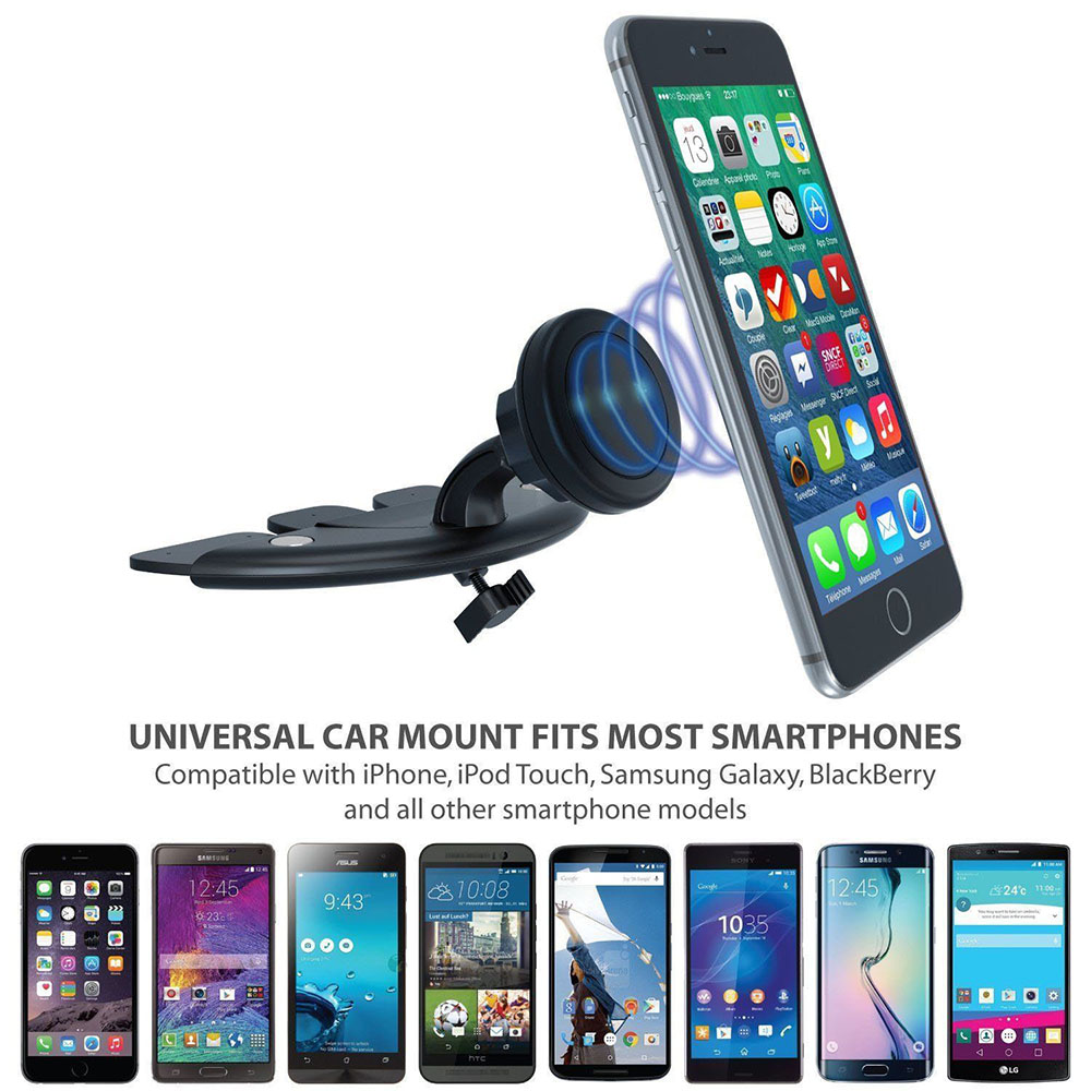 Fimilef Magnetische Auto Telefon Halter CD Slot Ständer Montieren Mobile Unterstützung Cellular Telefon Smartphone Halter in Auto Für Iphone5 6 7 8