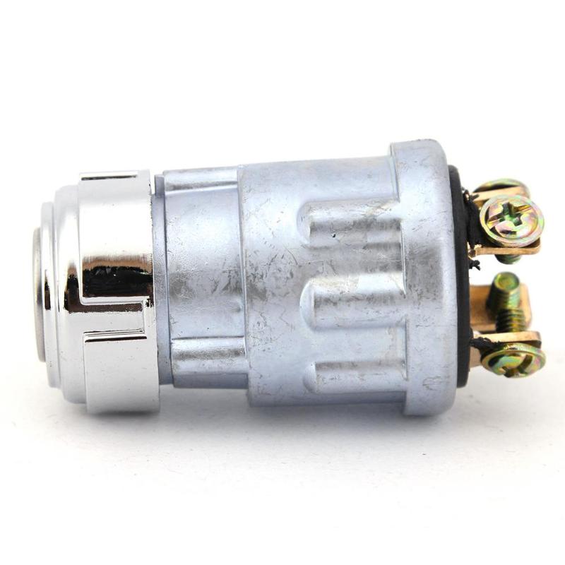 Qiilu Universele Auto Motorfiets Contactslot 6 Draad In 9 Pin Contactdoos 3 Positie 2 Sleutel