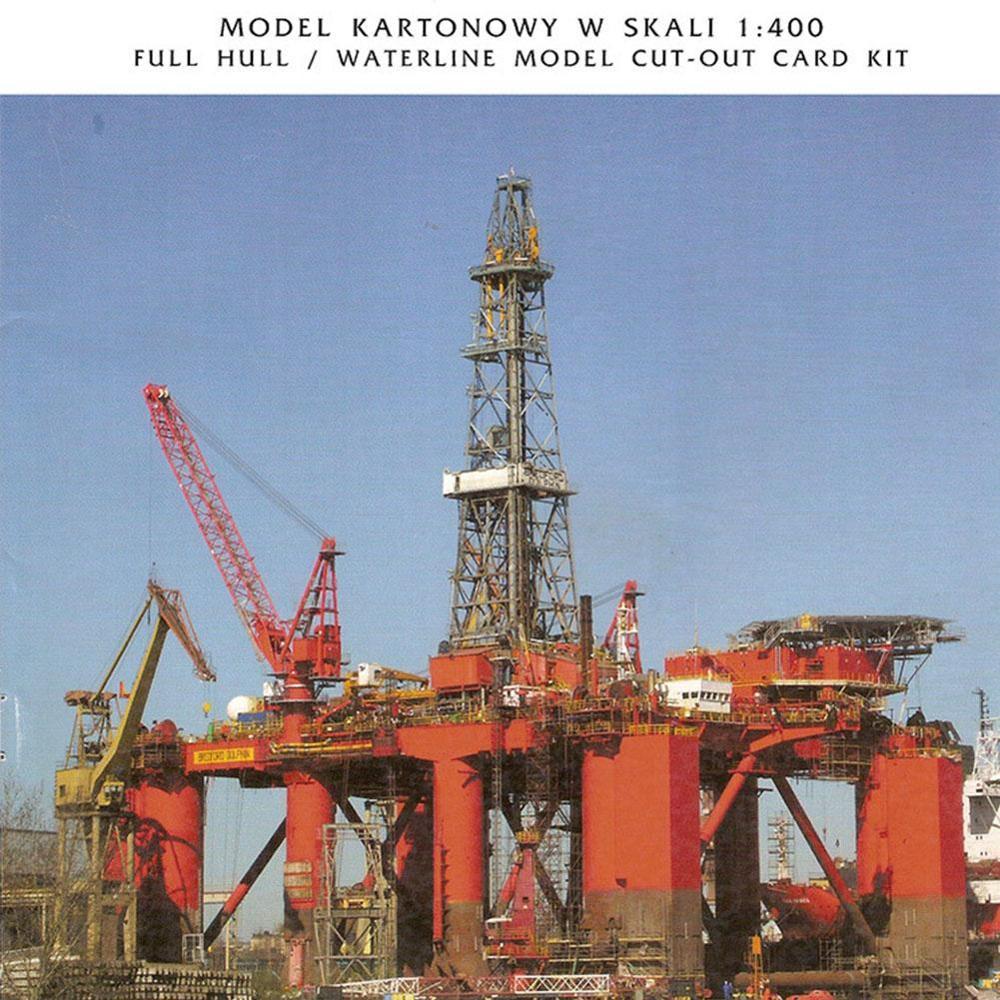 1:400Scale Norway Bredford Dolphin Offshore Drilling Oil Handcraft Paper Handmade Puzzles Kit Paper Model DIY Toy Drilling R3B2