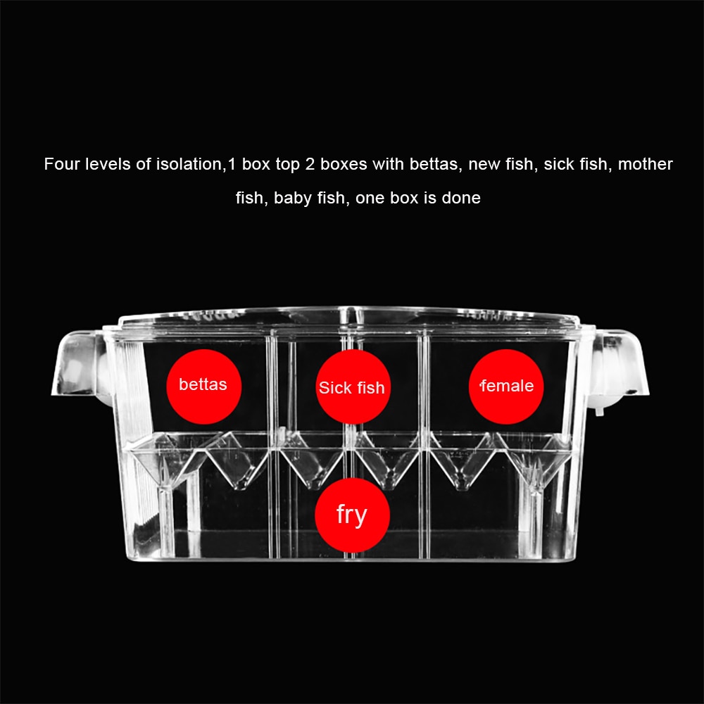 Fish Baby Tank Aquarium Breeding Fish Breeder Box Multiple Room Isolation Hatchery Incubator Mesh Juvenile Fish Protection