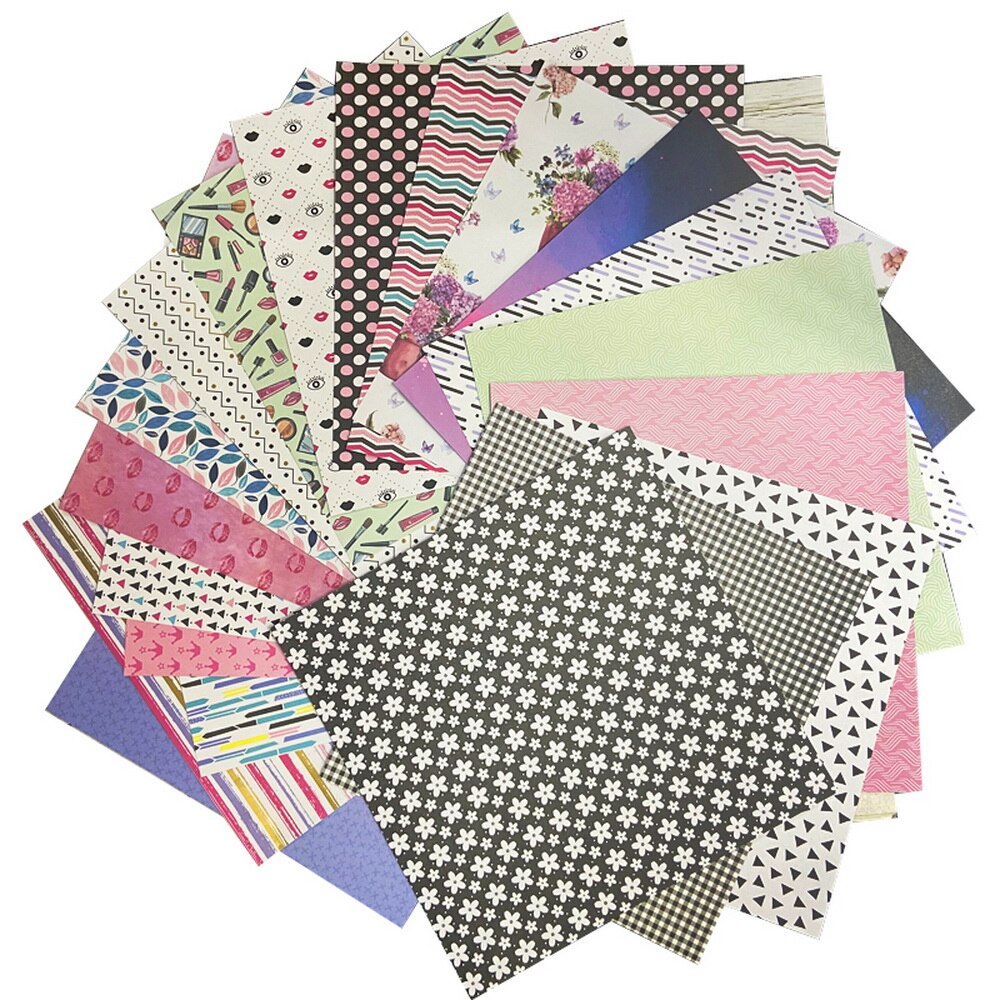 Path Scrapbooking Supplies Pattern Papers 12 Inch Crafts Pack 20 Sheets Cardmaking Decoration