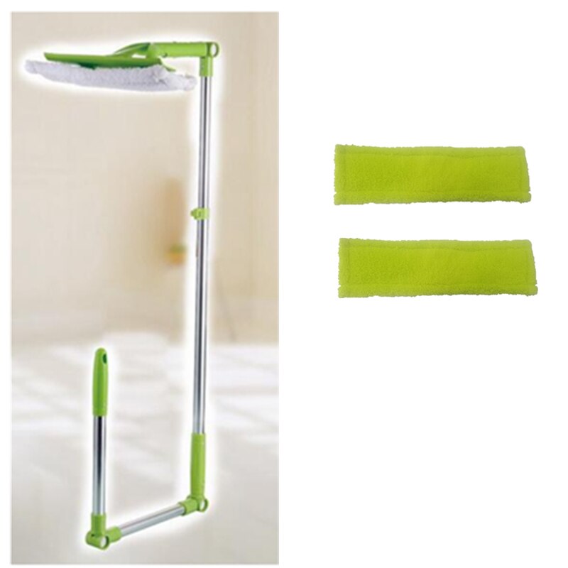Balai éponge de nettoyage haute en verre | Outil de nettoyage télescopique multi-brosse de lavage de Windows, brosse à poussière facile à nettoyer le Windows Hobot: 1brush2Replace cloth
