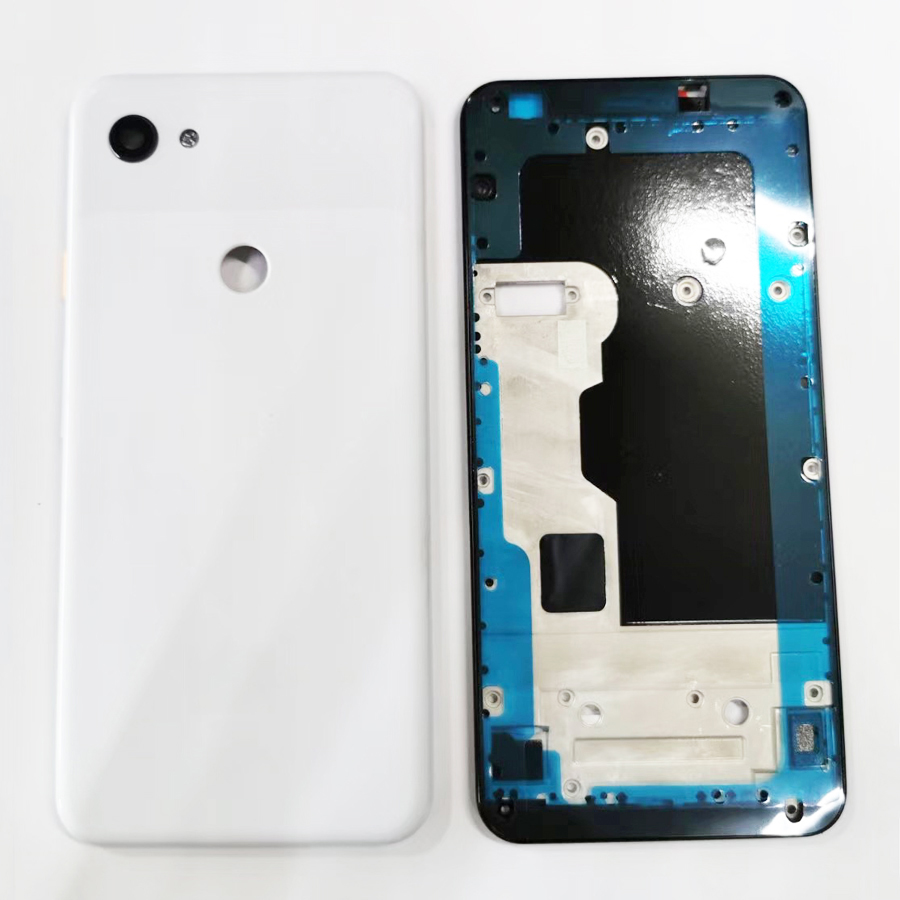 Phone Housing for Google Pixel 3a / 3a XL - Middle Frame Chassis Back Battery Cover Replacement