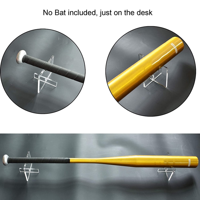 Klar Acryl Baseball Bat Stehen für Softball Fledermäuse Desktop Display-ständer