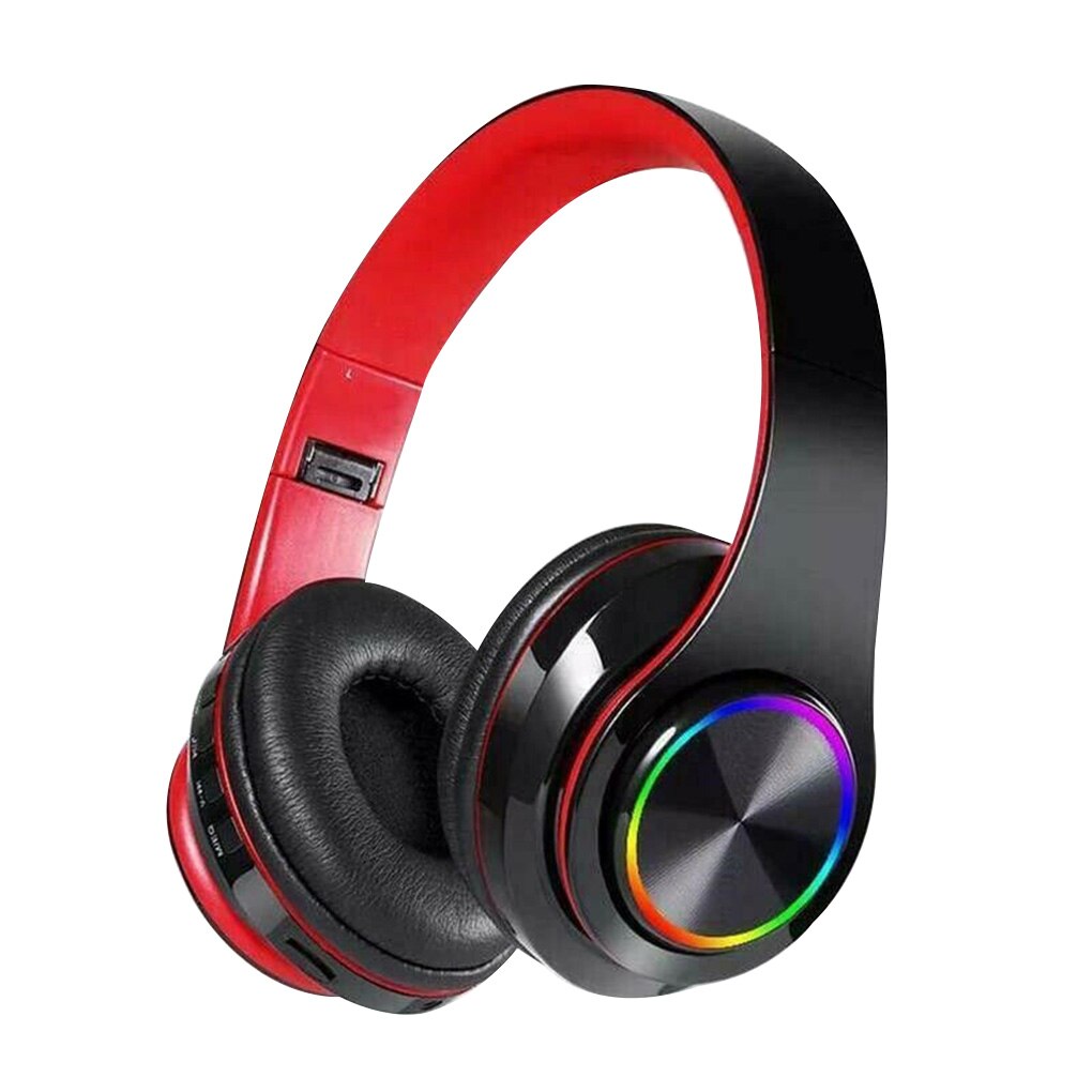 B39 Portable Folding Wireless Bluetooth Headphones LED Colorful Breathing Lights With MIC Support TF Card Mp3 Player: NO.1