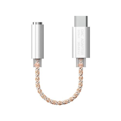 Realtek ALC5686 Usb Type C Dac Hoofdtelefoon Versterker Met 3.5Mm Uitgang Snr 125dB Pcm 32b/384Khz Voor android En Laptop: Silver shell copper