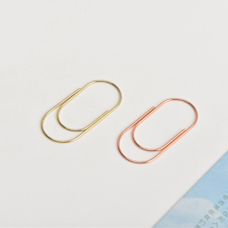 20Pcs/lot 50x23mm Large Size Paper Clip Metal Wide Office Huge Paperclip Binder YLM9799