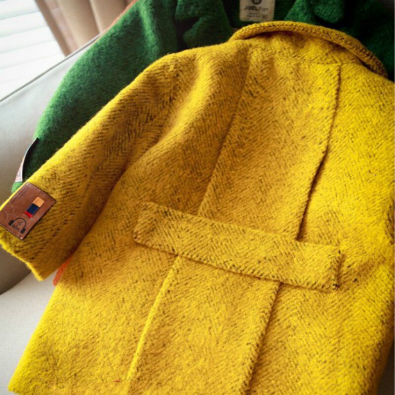 Jongens Wollen Jas Mode Herfst Winter Baby Jongen Wollen Jassen Mode Kinderen Jas Kids Jongens Wollen Jas uitloper