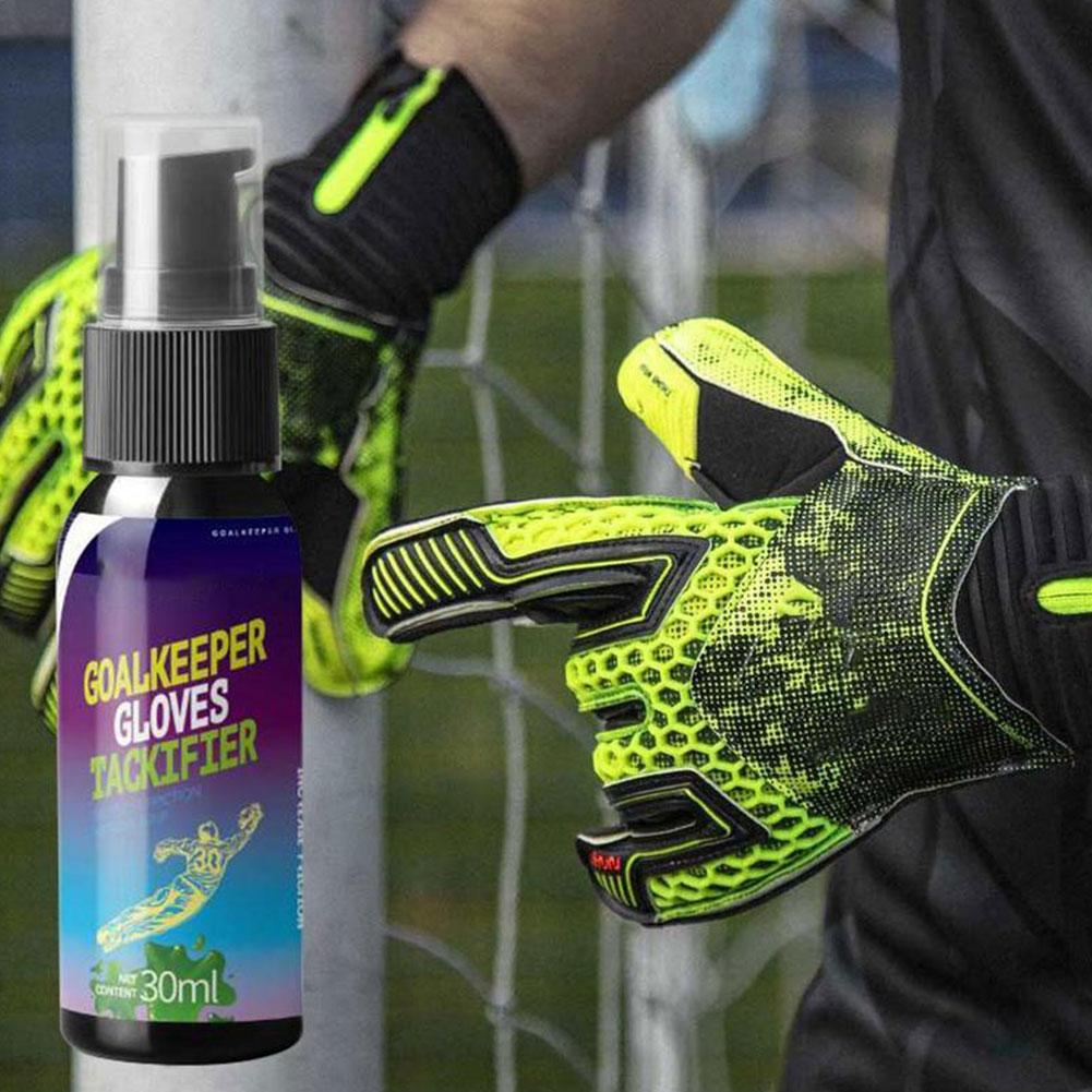 Guanto da portiere da 30ML spray per impugnatura da calcio per guanti da portiere colla per guanti di ricambio per baseball adesiva avanzata antiscivolo