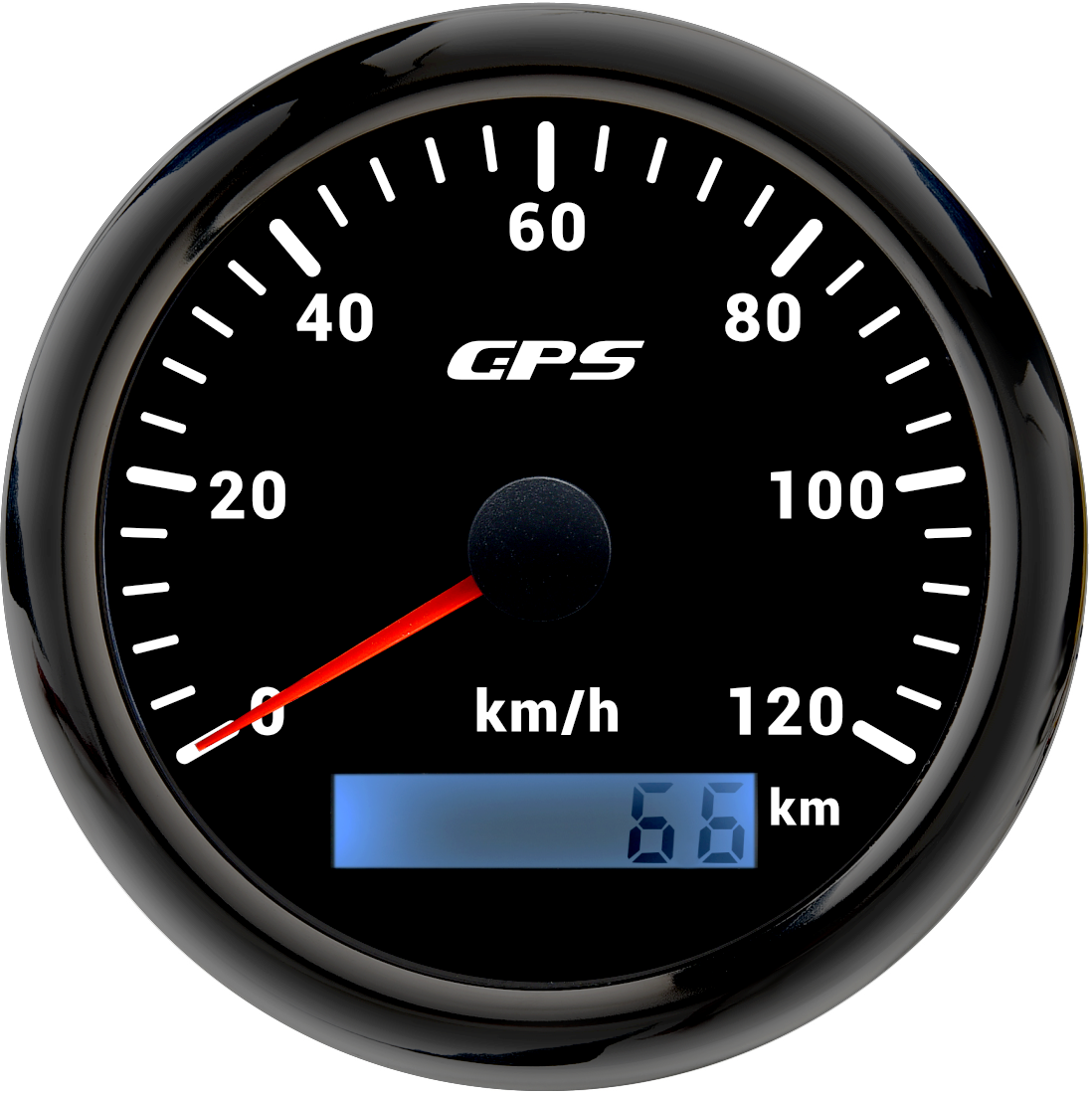 Universal 85 MM GPS Tacho Gauge 7 Farbe Led-hintergrundbeleuchtung Für Motorrad Marine Boot Lkw 60 Kmh 200 Kmh geschwindigkeit Gauge Meter: WHITE