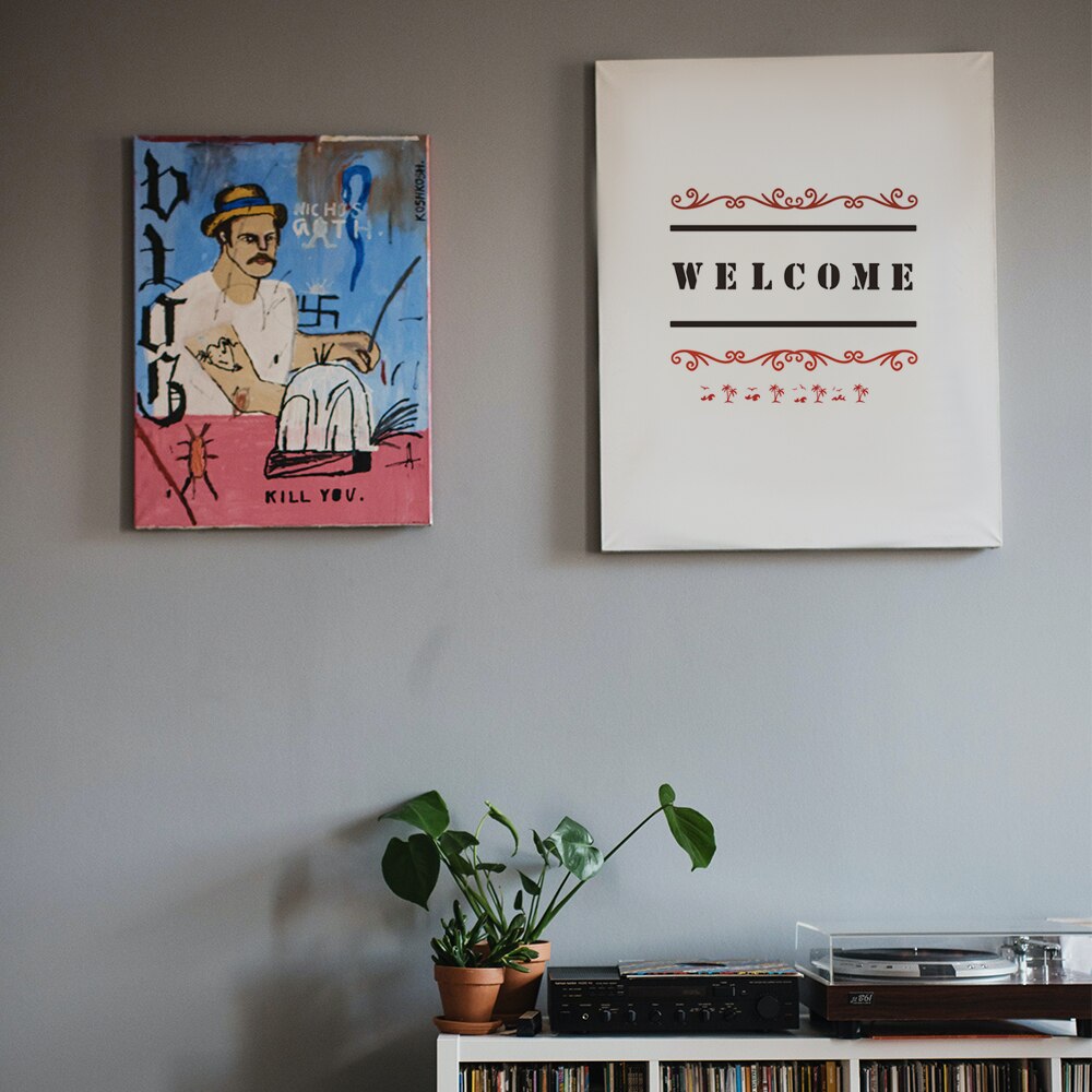 23pcs Welcome Stencil DIY Home Decorative Template Season Festival Number Letter Birthday Welcome Words Reusable