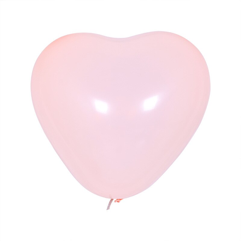 10 stk 12 tommer hjerteballoner macaron farver latex balloner matte farver balloner fødselsdagsfest indretning bryllupsindretning puste global: Orange