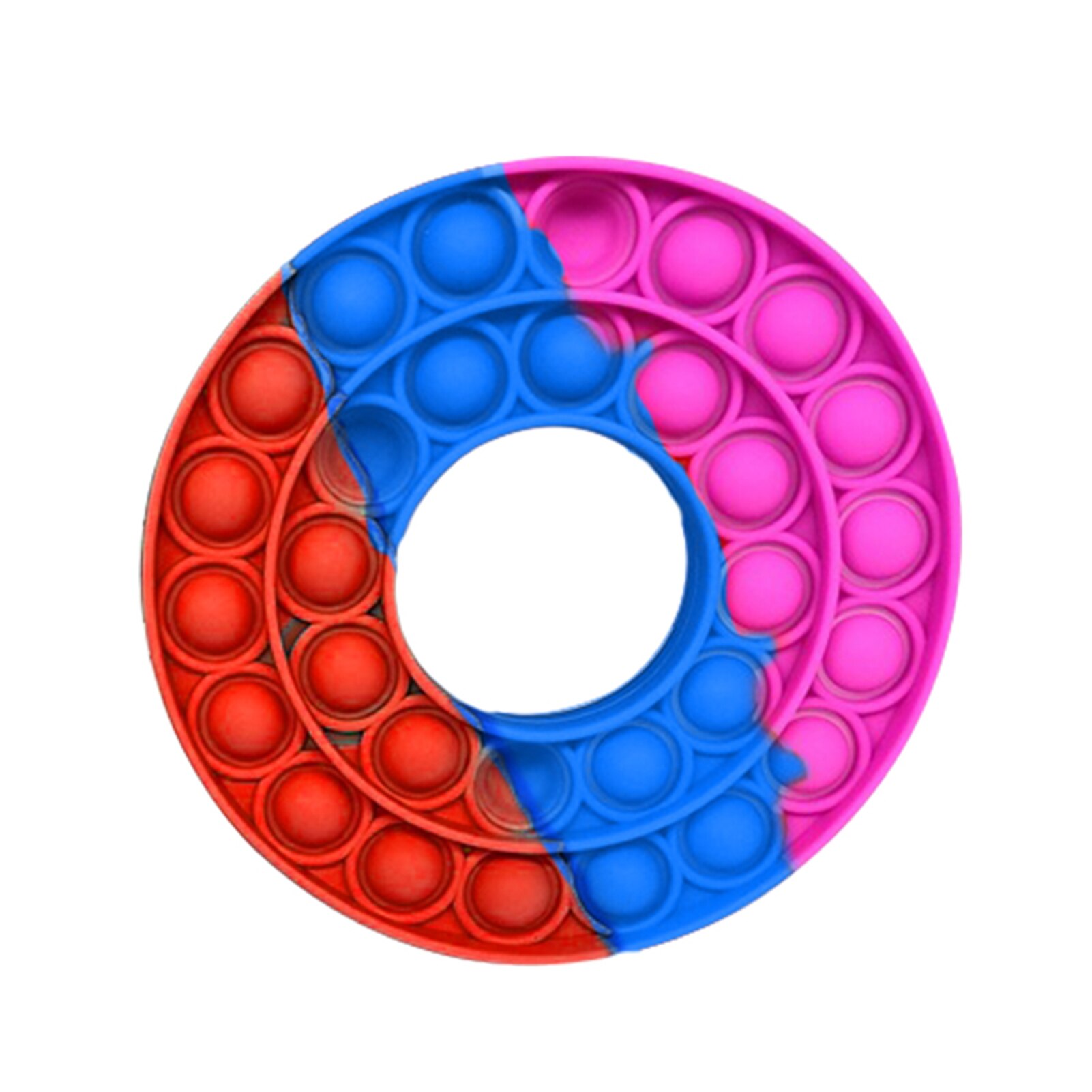 Silicone De-stressing Pop Fidget Toys Safe Sensory Toy Simpl Dimpl Popit Anti-stress Squish Push Bubble Toys For Children Adult