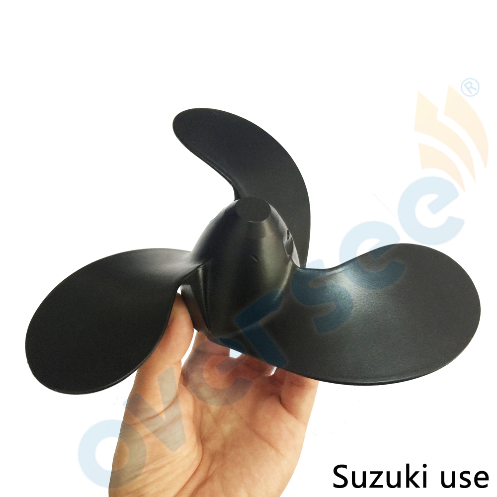 Supervisar 58111-98452-019 hélice 4-3/4 "Paso para Suzuki 2HP 2.2HP 2.5HP motor fueraborda 7-1/2x4-3/4