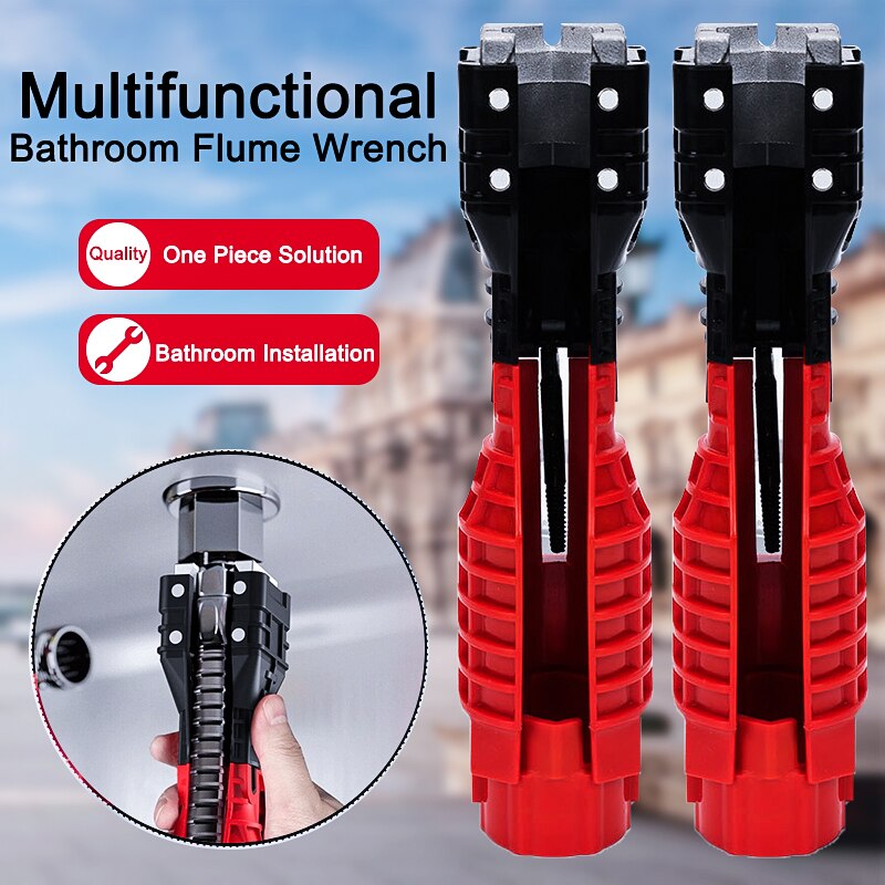 18 In 1 Opvouwbare Water Waterpomptang Double End Wastafel Bodem Tang Mouw Badkamer Kraan Gootsteen Installatie En Onderhoud Tool