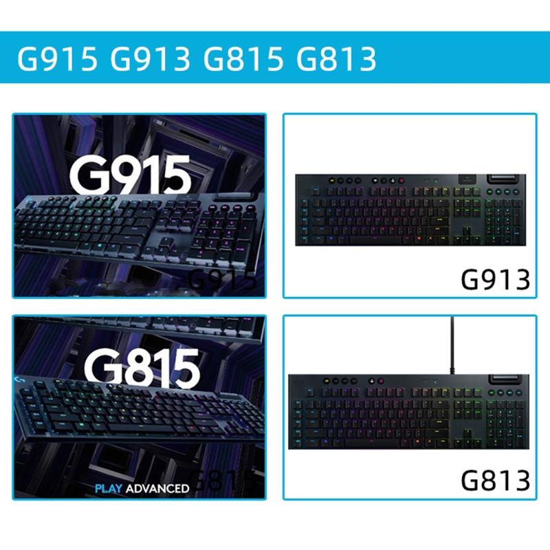 Soporte de pata de repuesto para teclado, accesorio negro para logitech G915, G913, G813, G815, 2 unidades