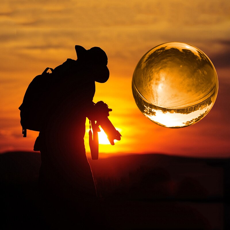 9cm genomskinliga kristaller linsboll fotografi dekoration akrobatik födelsedag hantverk dekor feng shui dekorativa bollar