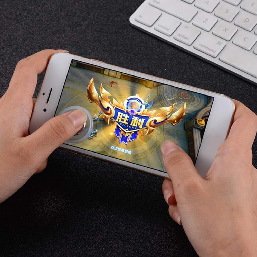 Q8plus Mini Ronde Game Joystick Touch Screen Controller voor Mobiele Telefoon Tablet