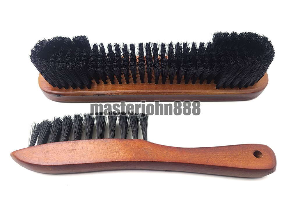 2 uds Pool billares Snooker oferta mesa de madera cepillo de mesa de billar de fibra de paño de limpieza accesorios: Dard