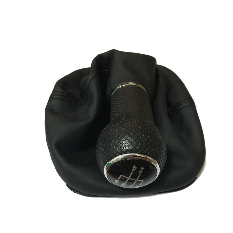 Palanca de cambios con de cuero para coche, de 5 velocidades pomo de palanca de cambios, 12mm/ 23mm, para Seat Leon 2000, 2001, Toledo 2002, 1999, 2000
