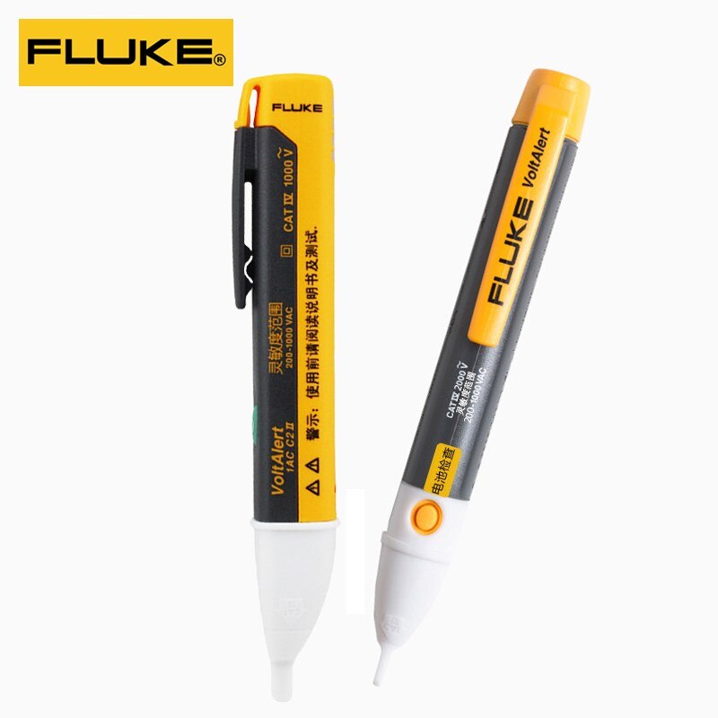 Fluke 2AC VoltAlert Non Contact Voltage VoltAlert Detector Pen 200-1000V Tester Stick