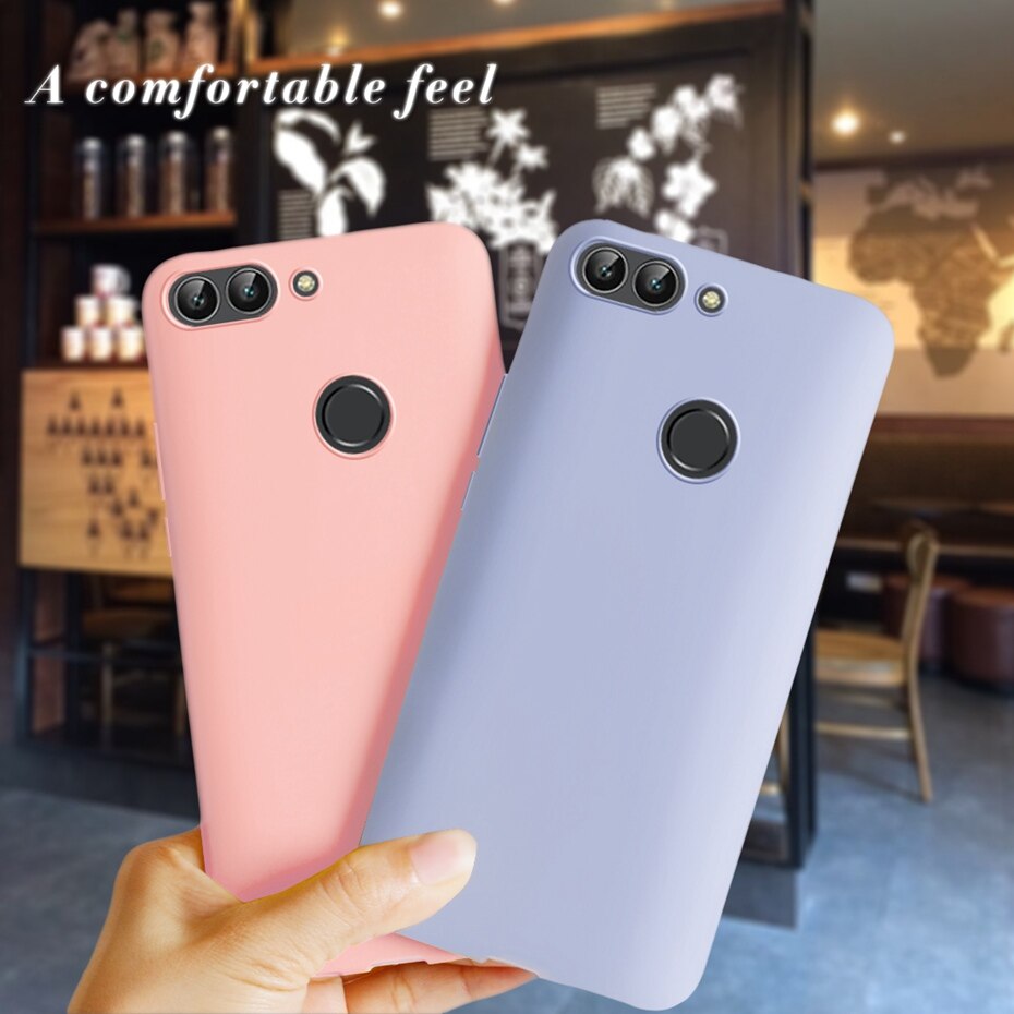 Pour Huawei P Smart étuis Silicone souple Coque arrière pour Funda Huawei P étui intelligent Coque FIG-LX1 Psmart étui de téléphone