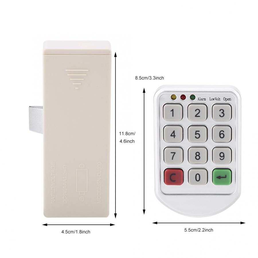 ABS Plastic Panel Digital Electronic Intelligent Password Keypad Number Cabinet Door Code Lock fechadura digital smart lock
