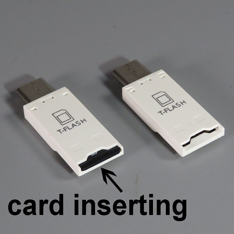 PCTONIC Type-C TF OTG adapter micro SD TF high speed microSD Card dual USB connecting PC and for macbook type C mobile phone