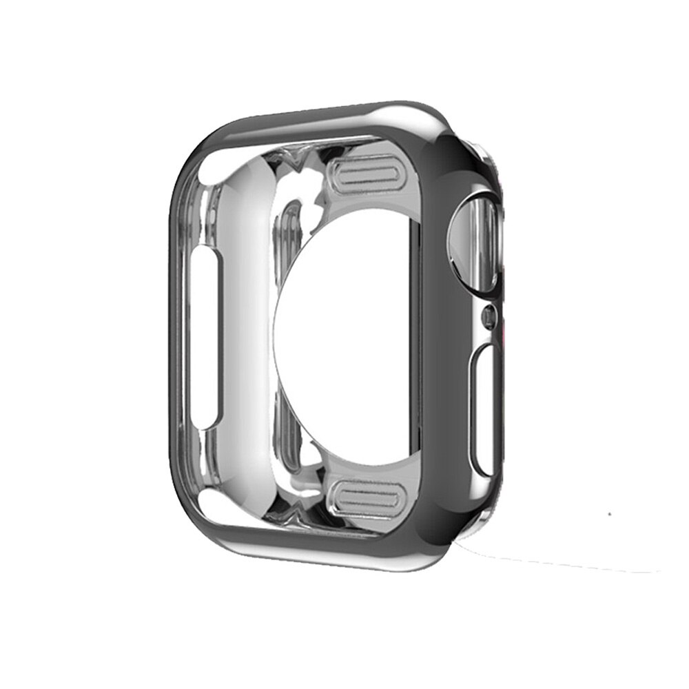 Urcover etui til apple watch series 5 4 3 2 1 band cover 42mm 38m 40mm 44mm slim tpu cover protector til iwatch 4 44mm: Sort / 44mm( serier 5 4)