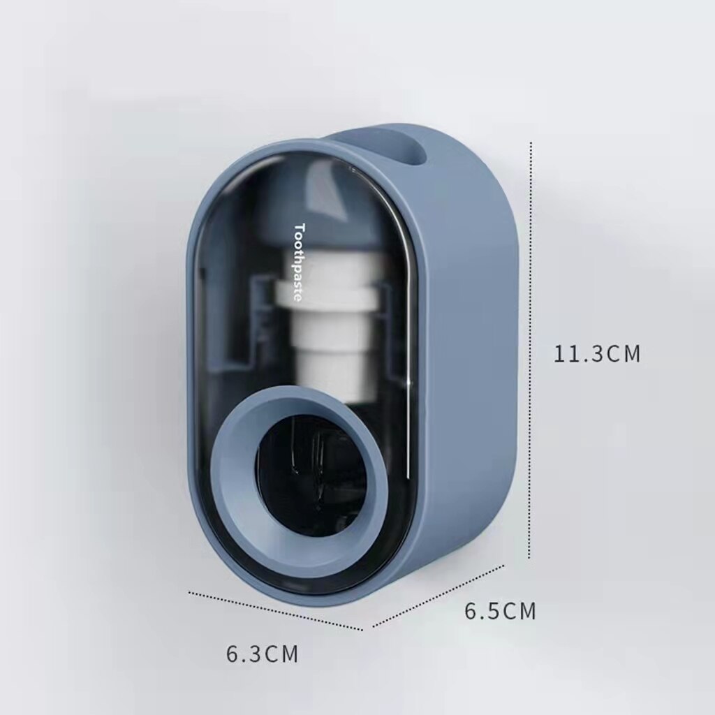 Automatic Toothpaste Squeezer Toothpaste Dispenser Lazy Wall Mounted Squeezer Toothpaste Holder Bathroom Accessories: B Blue