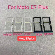 10 pezzi per Motorola Moto E7 Plus vassoio per schede Sim lettore di schede SD supporto per Slot per Slot parte di ricambio