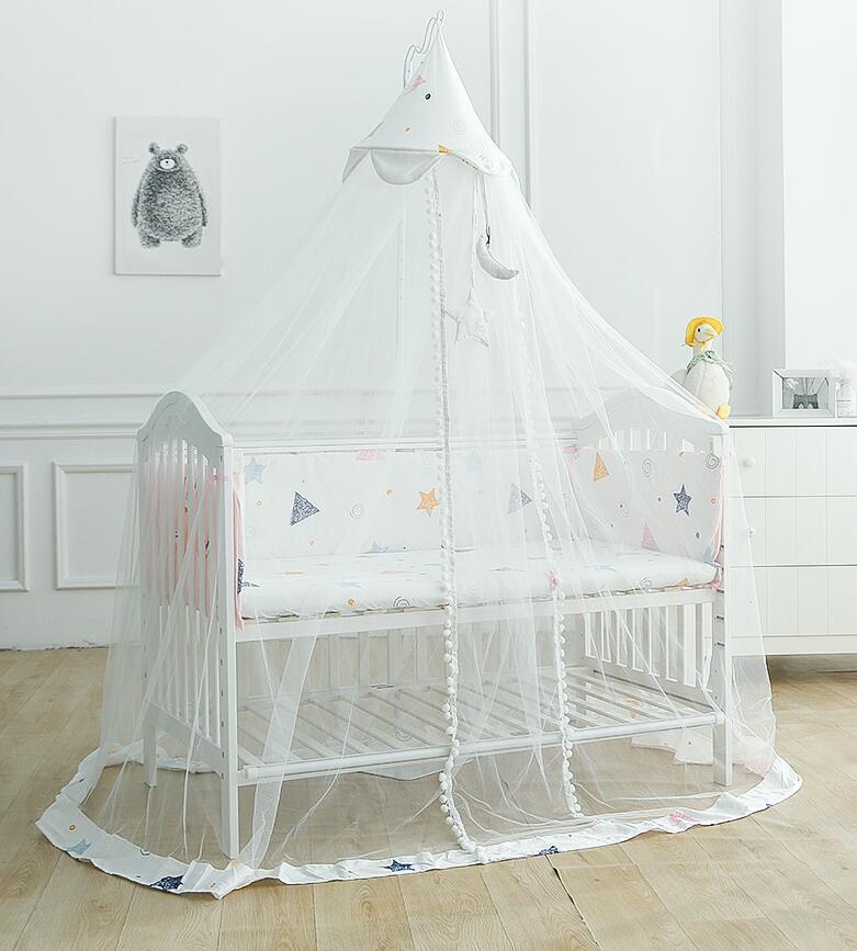 Kinderen Crib Klamboe Volledige Cover Universal Met Beugel Kinderen Prinses Pasgeboren Baby Klamboe Kap Shading Floor
