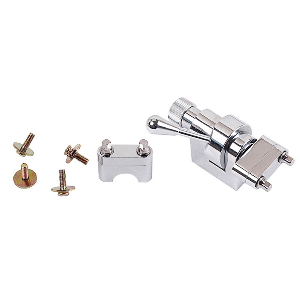 Tooyful Metal Snare Drum Strainer Throw Off Clamp Strainer Regulator With Mounting Screws Silver Drum Strainer For Drum-Player
