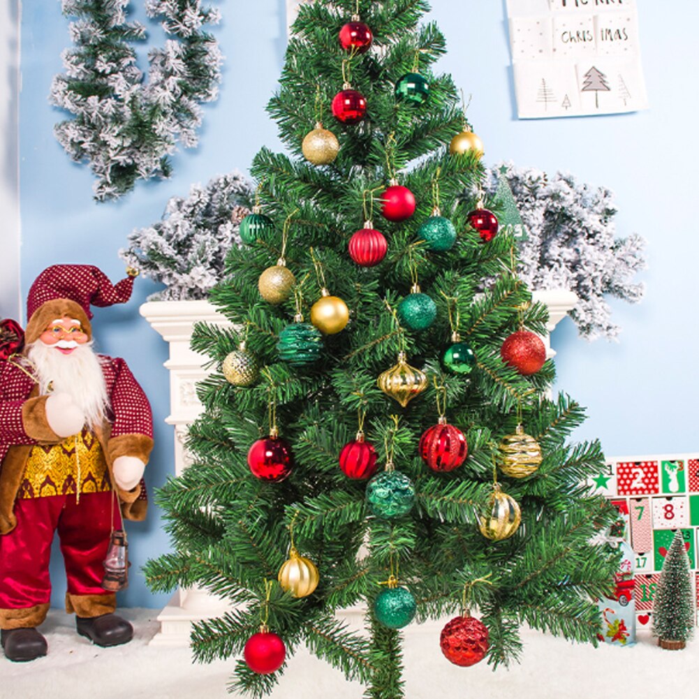 Pvc Afstoffen Speciale-Vormige Kerstbal Kerstboom Decoratie Hanger 30Sets Van Dozen Voor Bruiloft Decoratie