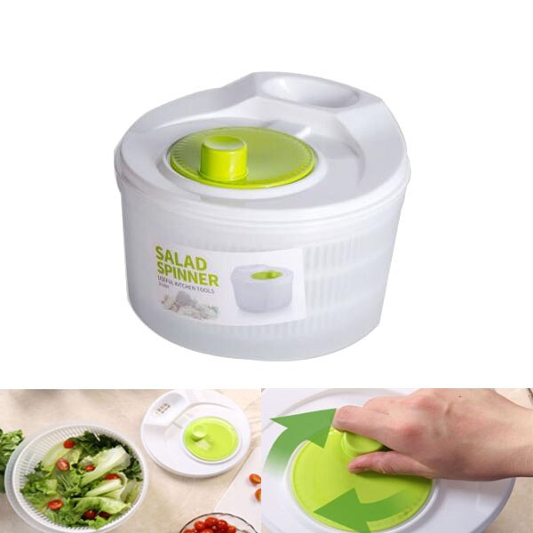 Giratorio grande de 5L para ensalada, limpiador de verduras o lechuga, 1 unidad