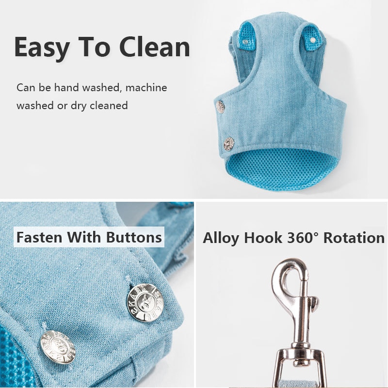 Cute Pet Cat Harness Leash Set Pet Chest Strap Breathable Pet Walking Rope For Kitten Cats Pet Vest Harness Rope Cat Leash