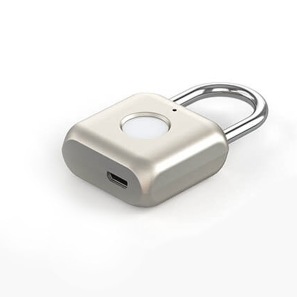 Xiaomi-cerradura inteligente con huella dactilar para puerta, candado antirrobo con carga USB, sin llave, con estuche de viaje para cajón, modelo Kitty Mijia: Plata