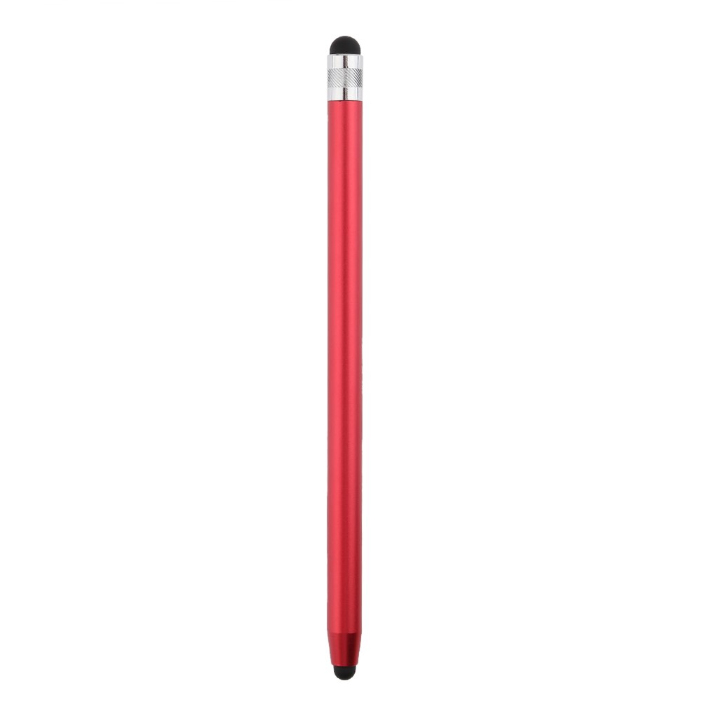 10 Colors Round Dual Tips Capacitive Stylus Touch Screen Drawing Pen for Phone Smart Phone Tablet PC Computer: Red