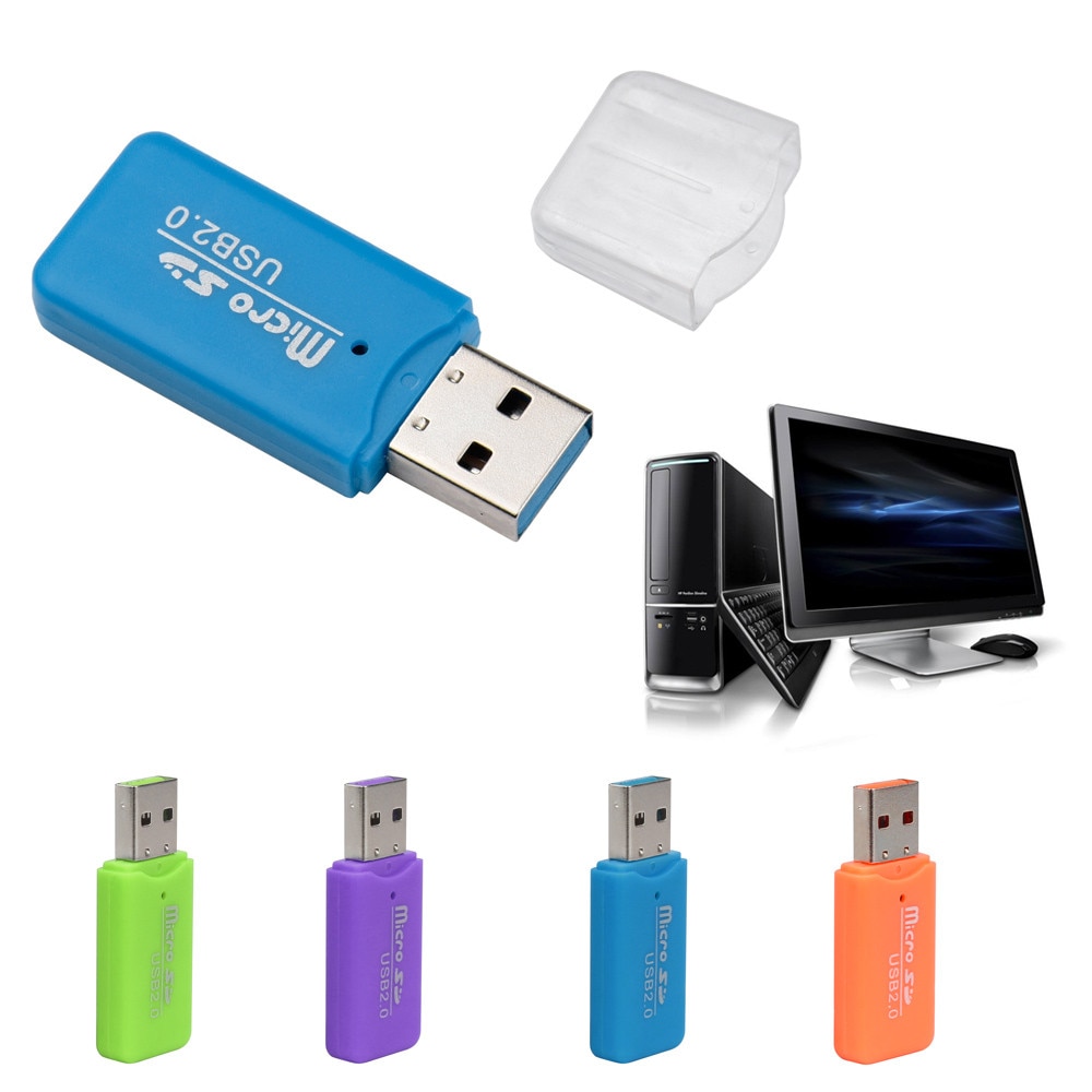Le meilleur lecteur de carte mémoire haute vitesse mini usb 2.0 micro sd tf t-flash, facile à transporter