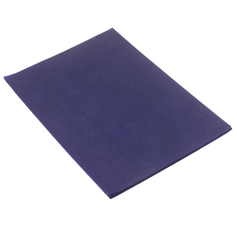 100 pièces bleu A4 copie papier carbone peinture papier calque réutilisable lisible traçage peinture accessoires école fournitures de bureau