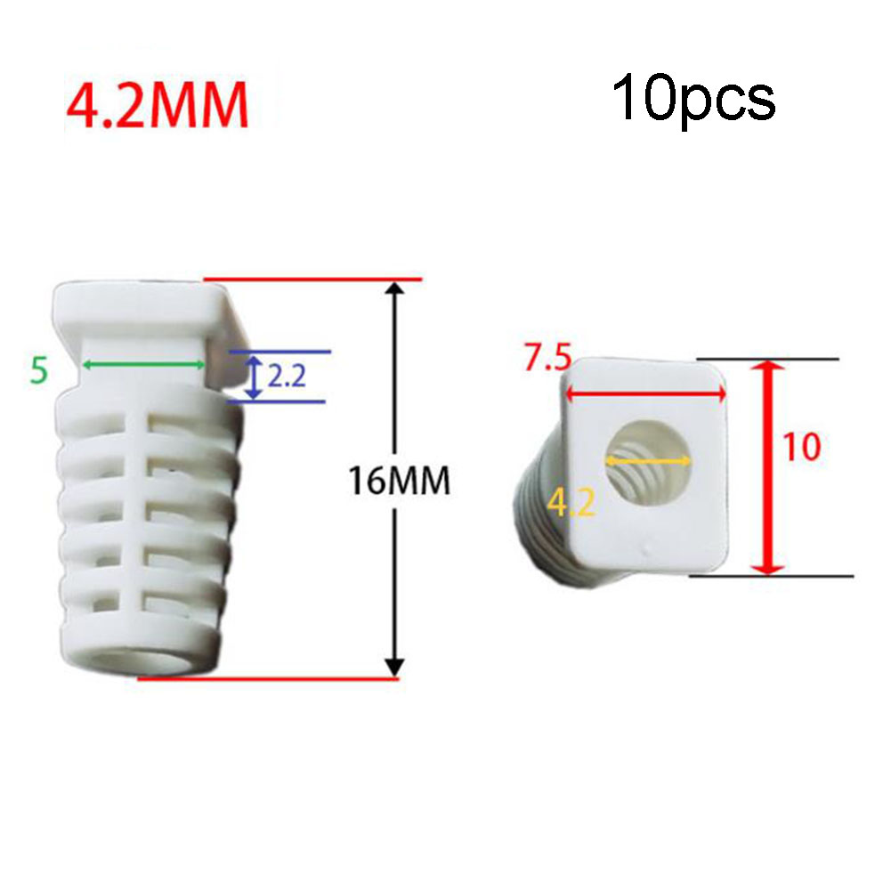 Connecteur de presse-étoupe en caoutchouc, 10 pièces, cordon anti-traction, manchons de câble pour outil électrique 2.8MM-5.6MM, manchon de câble, connecteurs de fil, pièces: Effacer