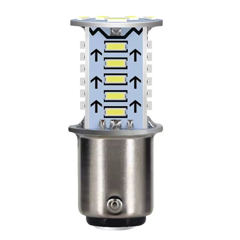 Universal- LED Motorrad Strobe Brems Glühbirnen Auto Schwanz Parkplatz Rückfahr Lichter Auto Brems Lampen Motorrad Rücklicht 1/2Stck: Eis Blau