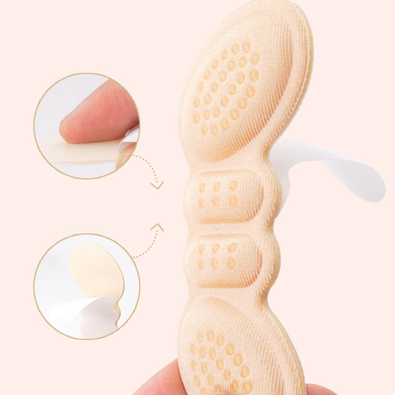 High-heel Insoles, Butterfly-shaped Adjustable Heel Lining Protection Patch, Heel Pad, Foot Care Non-slip Heel Pad 1 Pair