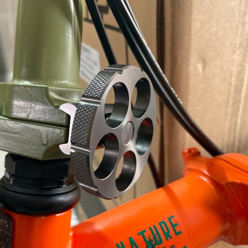 Magnetic Hinge Clamp Plate for Brompton, Anodized Button,Black Gold Red Silver Titanium,Diamond Grade G99D