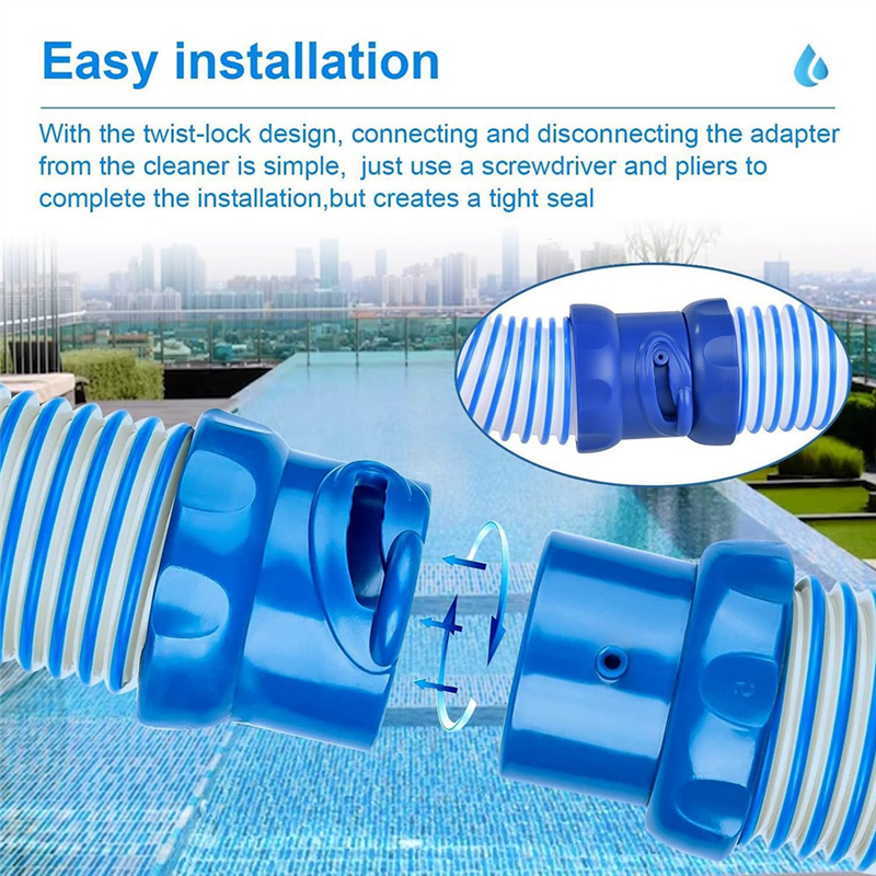 Abkw-per tubo flessibile di ricambio per pulitore per piscina zodiac  mx6 mx8, r0527700, kit di - 5 pezzi per tubo flessibile twist-lock per aspirapolvere per piscina