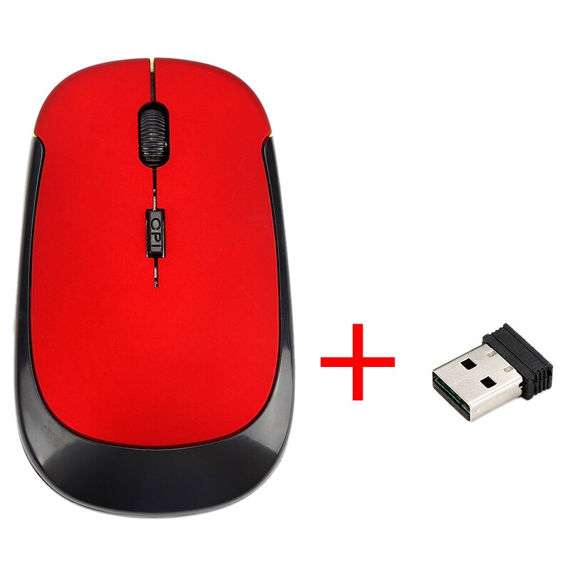 2.4 GHz Optical Wireless Mouse Ultra-thin Office Mice + Receiver Ergonomic Wireless Mouse For PC Laptop: 3