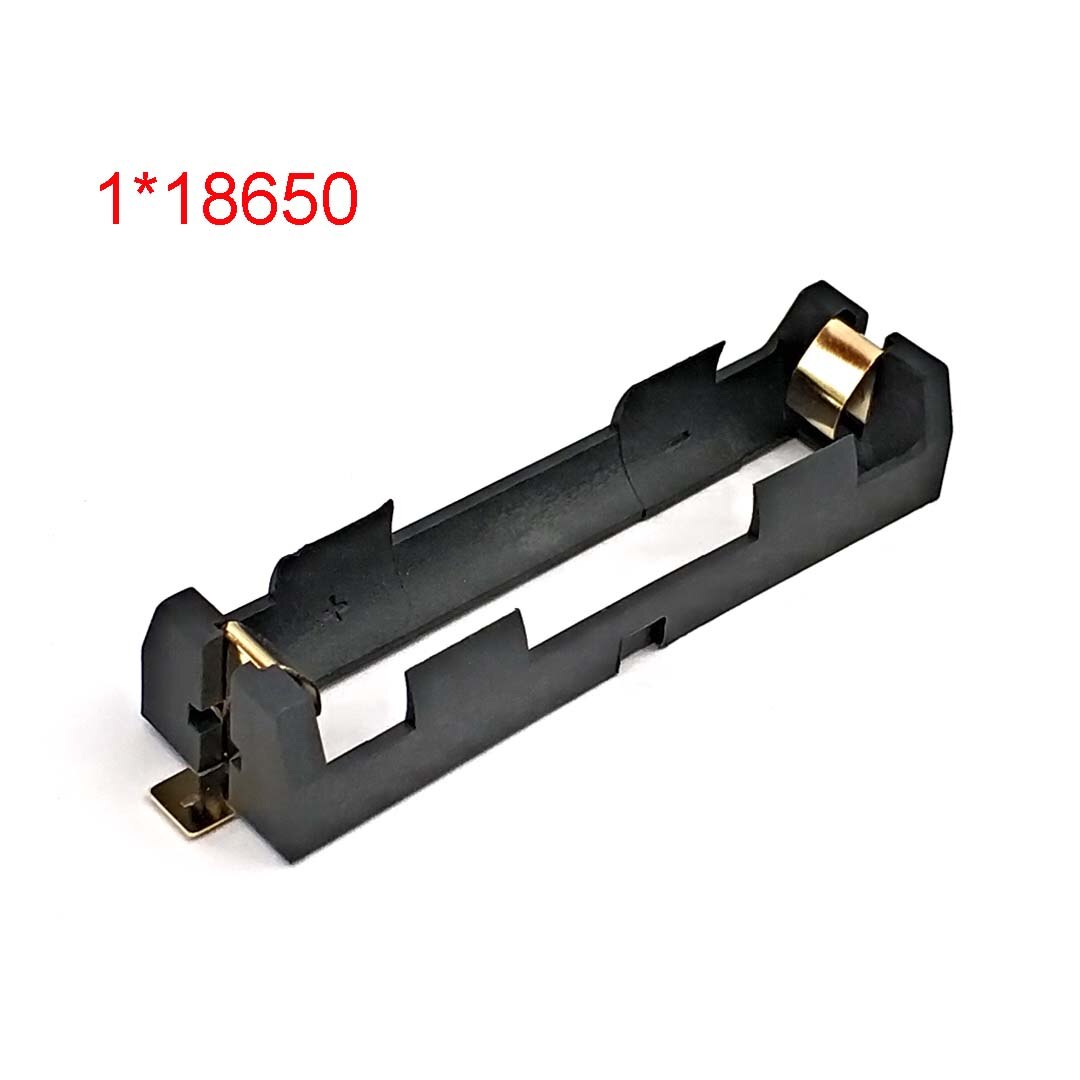 1x2x18650 uchwyt baterii Smd Smt baterie schowek na okulary pudełko z brązowymi kołkami 1/2 gniazdo 2*18650 akumulator muszla: 1-18650