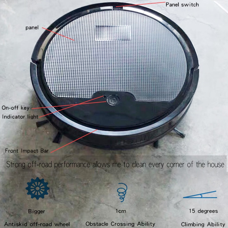 8s robot vacuum cleaner APP Control 1800Mpa suction large dustbin thin fuselage sweep&wet mop multiple cleaning modes